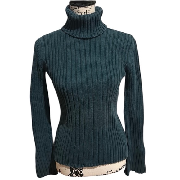 Calvin Klein Turtleneck Ribbed Sweater - Picture 1 of 9